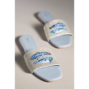The Fiona Beaded Slide Sandals by Maeve 37